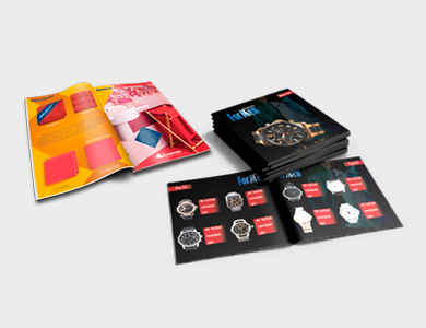 Manuais e Catálogos Horizontal Couchê 120g Verniz Total Frente e Verso 20x15cm 20 Páginas - 4x4 - 2500 unid