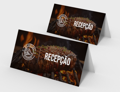 Display de Mesa Tipo A em PVC 0,5mm Fosco Frente e Verso 11,4x13,35cm - 4x0 - 25 unid