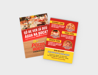 Folheto Couchê Fosco 170g Sem Verniz 10x29,7cm - 4x1 - 20000 unid