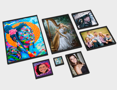 Quadro Decorativo com Moldura Caixa Alta com Acetato Adesivado com Laminação Fosca 50x70cm - 4x0 - 10 unid