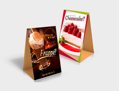 Prisma de Mesa Vertical Couchê 300g Verniz Total Frente 10x15cm - 4x1 - 250 unid